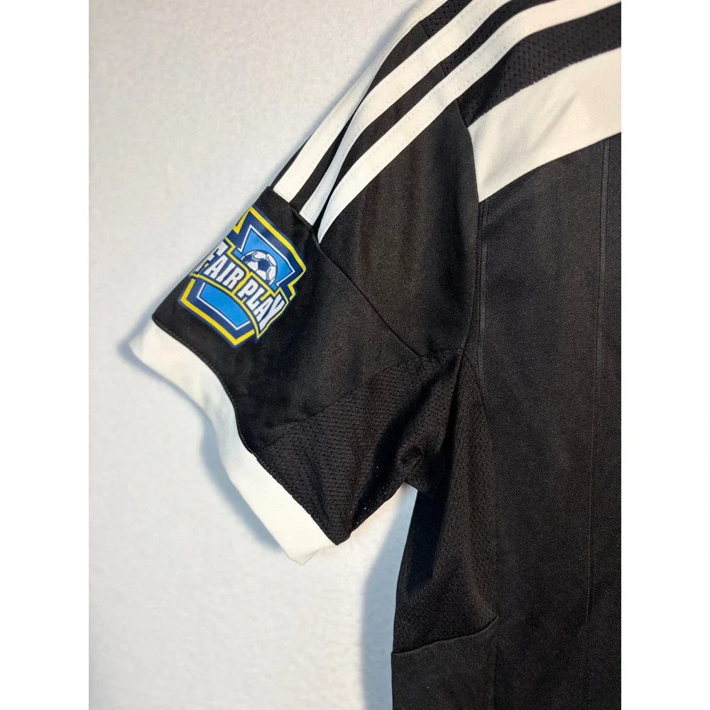 Adidas Soccer Jersey Kids Medium Black EUC Penn Legacy 1977 Philly Union 16